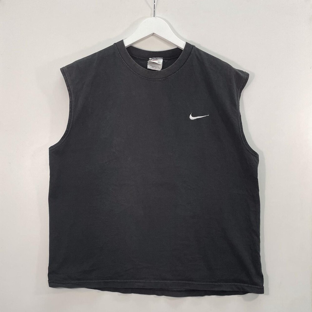 Nike Men's Black and Grey Vest